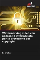 B. Sridhar - Watermarking video con approccio interlacciato per la protezione del copyright