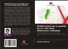 Suman Ambawat - Modifications de la qualité du riz cuit selon différentes méthodes