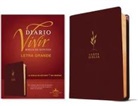 Biblia de Estudio del Diario Vivir Rvr60, Letra Grande (Sentipiel, Vino Tinto, Letra Roja)