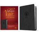 Biblia de Estudio del Diario Vivir Rvr60, Letra Grande (Sentipiel, Carbón, Letra Roja)
