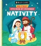 Brain Games, New Seasons, Publications International Ltd - Brain Games - My First Sticker by Number: Nativity - Includes the Story of Jesus's Birth