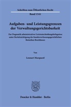 Lennart Marquard - Aufgaben- und Leistungsgrenzen der Verwaltungsgerichtsbarkeit
