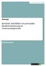 Anonymous - Korrelate und Effekte von personaler Kundenorientierung im Gastronomiegewerbe