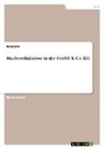 Anonymous - Machtverhältnisse in der GmbH & Co. KG