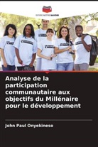John Paul Onyekineso - Analyse de la participation communautaire aux objectifs du Millénaire pour le développement