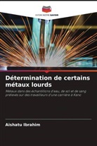 Aishatu Ibrahim - Détermination de certains métaux lourds