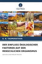 G N TAUMURATOVA, G. N. Taumuratova - DER EINFLUSS ÖKOLOGISCHER FAKTOREN AUF DEN MENSCHLICHEN ORGANISMUS