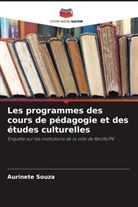 Aurinete Souza - Les programmes des cours de pédagogie et des études culturelles