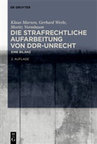 Klaus Marxen, Moritz Vormbaum, Gerhard Werle - Die strafrechtliche Aufarbeitung von DDR-Unrecht