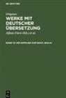 Alfons Fürst, Christian Hengstermann - Origenes: Werke mit deutscher Übersetzung - Band 10: Die Homilien zum Buch Jesaja