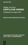 Philipp Von Zesen, Ulrich Maché - Philipp von Zesen: Sämtliche Werke - Bd 9: Deutscher Helicon (1641)