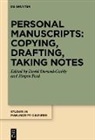 David Durand-Guédy, Jürgen Paul - Personal Manuscripts: Copying, Drafting, Taking Notes