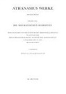 Athanasius Alexandrinus, Kyriakos Savvidis, Wyrwa, Dietmar Wyrwa - Athanasius Alexandrinus: Werke. Die Dogmatischen Schriften - Band I/Teil 1. Lfg 6: Epistula ad Marcellinum