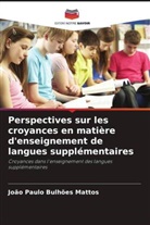 João Paulo Bulhões Mattos - Perspectives sur les croyances en matière d'enseignement de langues supplémentaires