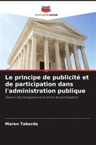 Maren Taborda - Le principe de publicité et de participation dans l'administration publique
