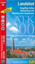 Landesamt für Digitalisierung Breitband un, Breitband und Vermessung Landesamt für Digitalisierung - ATK100-14 Landshut (Amtliche Topographische Karte 1:100000)