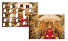 Adventskalenderdoppelkarte / Bibliotheken / quer