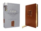 Zondervan - NASB, Personal Size Bible, Large Print, Leathersoft, Brown, Red Letter, 1995 Text, Comfort Print
