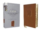 Zondervan - NASB, Personal Size Bible, Large Print, Leathersoft, Brown, Red Letter, 1995 Text, Thumb Indexed, Comfort Print