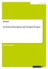 Anonymous - La Teoría Descriptiva del Nombre Propio