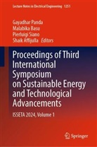 Shaik Affijulla, Malabika Basu, Gayadhar Panda, Pierluigi Siano, Pierluigi Siano et al - Proceedings of Third International Symposium on Sustainable Energy and Technological Advancements