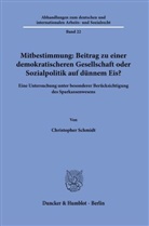 Christopher Schmidt - Mitbestimmung: Mehr Demokratie oder Sozialpolitik auf dünnem Eis?