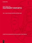 ¿Inasi Tekin, Sinasi Tekin, Şinasi Tekin - Maitrisimit nom bitig - Teil 2: Analytischer und rückläufiger Index