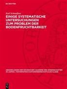 Karl Schmalfuss - Einige systematische Untersuchungen zum Problem der Bodenfruchtbarkeit