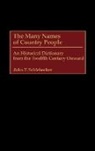 John T. Schlebecker, Schlebecker John T. - The Many Names of Country People