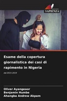 Ahangba Andrew Akpam, Oliver Ayangeaor, Benjamin Humbe - Esame della copertura giornalistica dei casi di rapimento in Nigeria