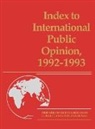 Elizabeth Hann Hastings, Hastings Elizabeth Hann, Hastings Philip K., Elizabeth Hann Hastings, Philip K. Hastings - Index to International Public Opinion, 1992-1993