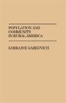 Lorraine Garkovich, Garkovich Lorraine, Authur Goldsmith - Population and Community in Rural America