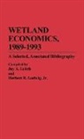 Jay Leitch, Jay A. Leitch, Herbert R. Ludwig - Wetland Economics, 1989-1993