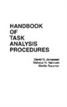 Wallace Hannum, David H Jonassen, Martin Tessmer, Tessmer Martin - Handbook of Task Analysis Procedures