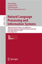 Luigi Di Caro, Farid Meziane, Farid Meziane et al, Amon Rapp, Vijayan Sugumaran - Natural Language Processing and Information Systems
