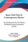 Moritz Schlick - Space And Time In Contemporary Physics