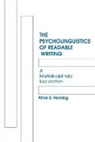 Alice S. Horning, Horning Alice S. - The Psycholinguistics of Readable Writing