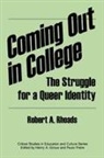 Robert A. Rhoads, Rhoads Robert - Coming out in College