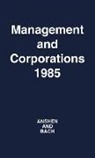 Melvin Anshen, Unknown, George Leland Bach - Management and Corporations, 1985