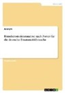 Anonymous - Branchenstrukturanalyse nach Porter für die deutsche E-Automobilbranche