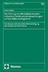 Dennis Peters - Die Stellung der Westsahara im internationalen Recht und die Auswirkungen auf das Völkervertragsrecht