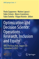 Paola Cappanera, Matteo Lapucci, Fabio Schoen, Marco Sciandrone, Fabio Tardella, Filippo Visintin - Optimization and Decision Science: Operations Research, Inclusion and Equity