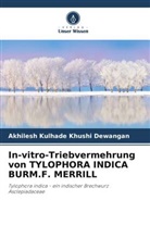 Akhilesh Kulhade Khushi Dewangan - In-vitro-Triebvermehrung von TYLOPHORA INDICA BURM.F. MERRILL