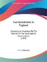 F. J. C. Hearnshaw - Leet Jurisdiction In England