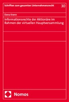 Elena Krenn - Informationsrechte der Aktionäre im Rahmen der virtuellen Hauptversammlung