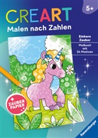 Amanda Püschel - CreArt Malen nach Zahlen ab 5 - Zauberpapier: Einhorn Zauber