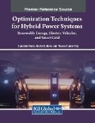 Sunanda Hazra, Provas Kumar Roy, Sneha Sultana - Optimization Techniques for Hybrid Power Systems