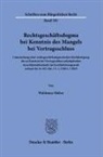 Waldemar Huber - Rechtsgeschäftsdogma bei Kenntnis des Mangels bei Vertragsschluss
