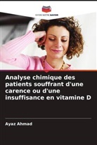 Ayaz Ahmad - Analyse chimique des patients souffrant d'une carence ou d'une insuffisance en vitamine D