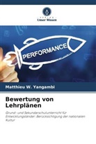 Matthieu W Yangambi, Matthieu W. Yangambi - Bewertung von Lehrplänen